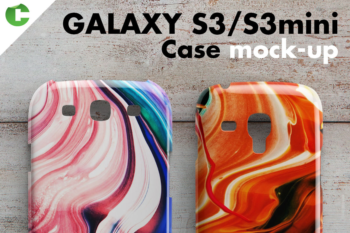 amusement wervelkolom Schurend Galaxy S3/S3 mini case mock-up By COLATUDO | TheHungryJPEG