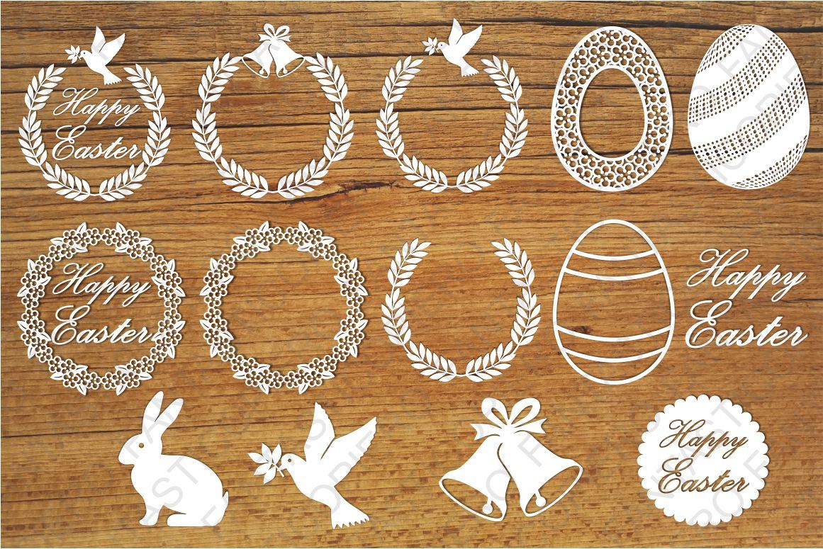 Download Easter Elements Svg Files For Silhouette Cameo And Cricut By Pierographicsdesign Thehungryjpeg Com