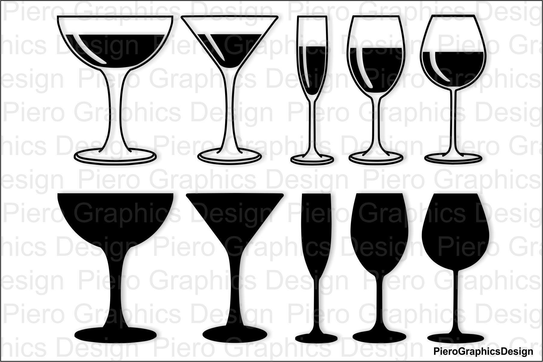 lllᐅStitch wine glass cut file - cut file cricut silhouette disney