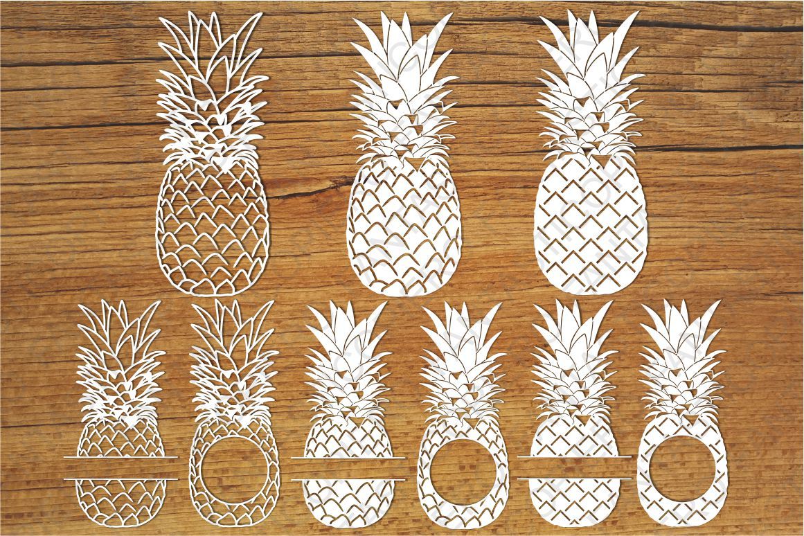 Download Pineapples Svg Files For Silhouette Cameo And Cricut By Pierographicsdesign Thehungryjpeg Com