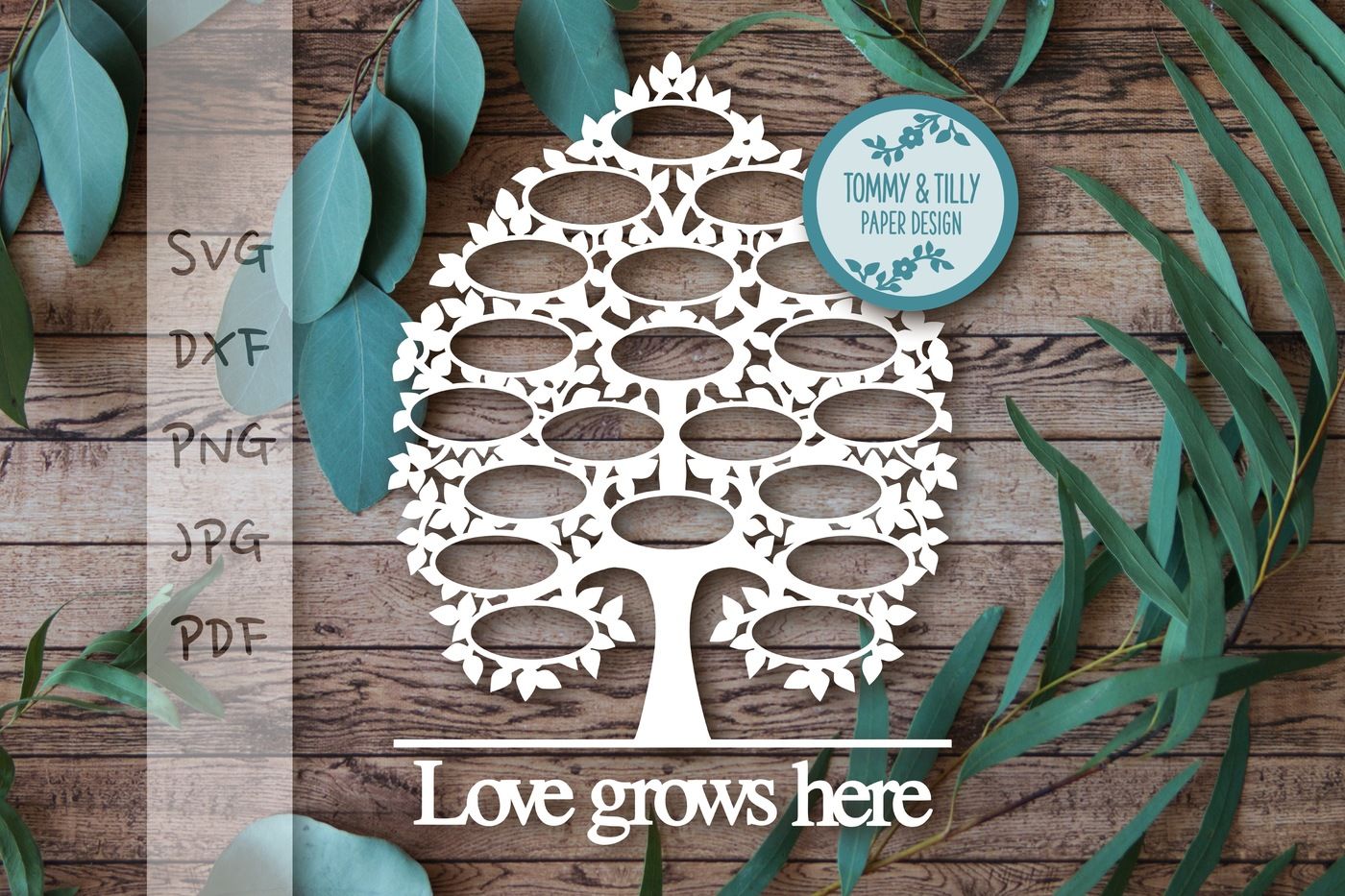 Download 20 Name Family Tree Svg Dxf Png Pdf Jpg By Tommy And Tilly Design Thehungryjpeg Com