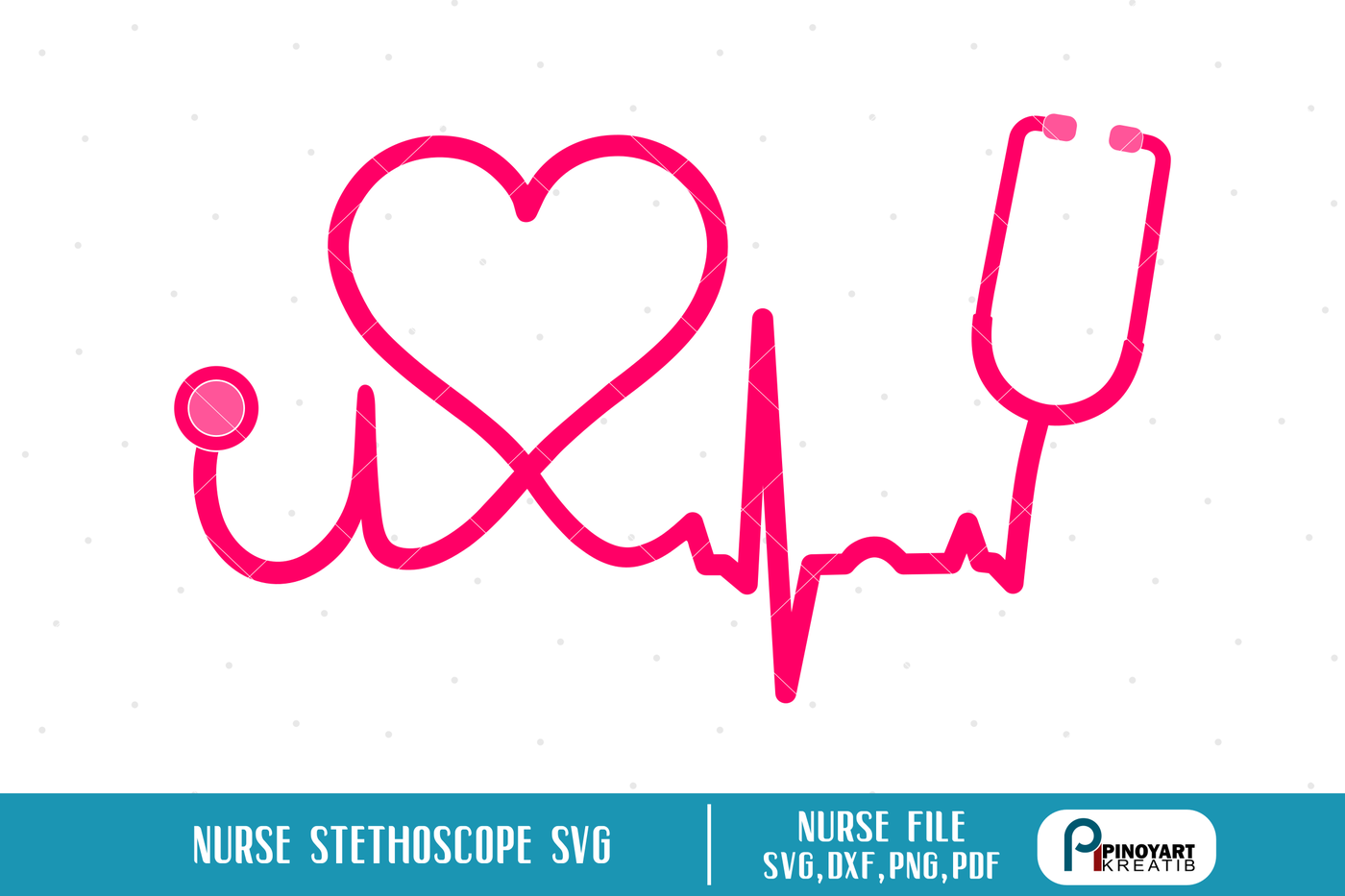 Nurse Heart Stethoscope Svg For Cricut