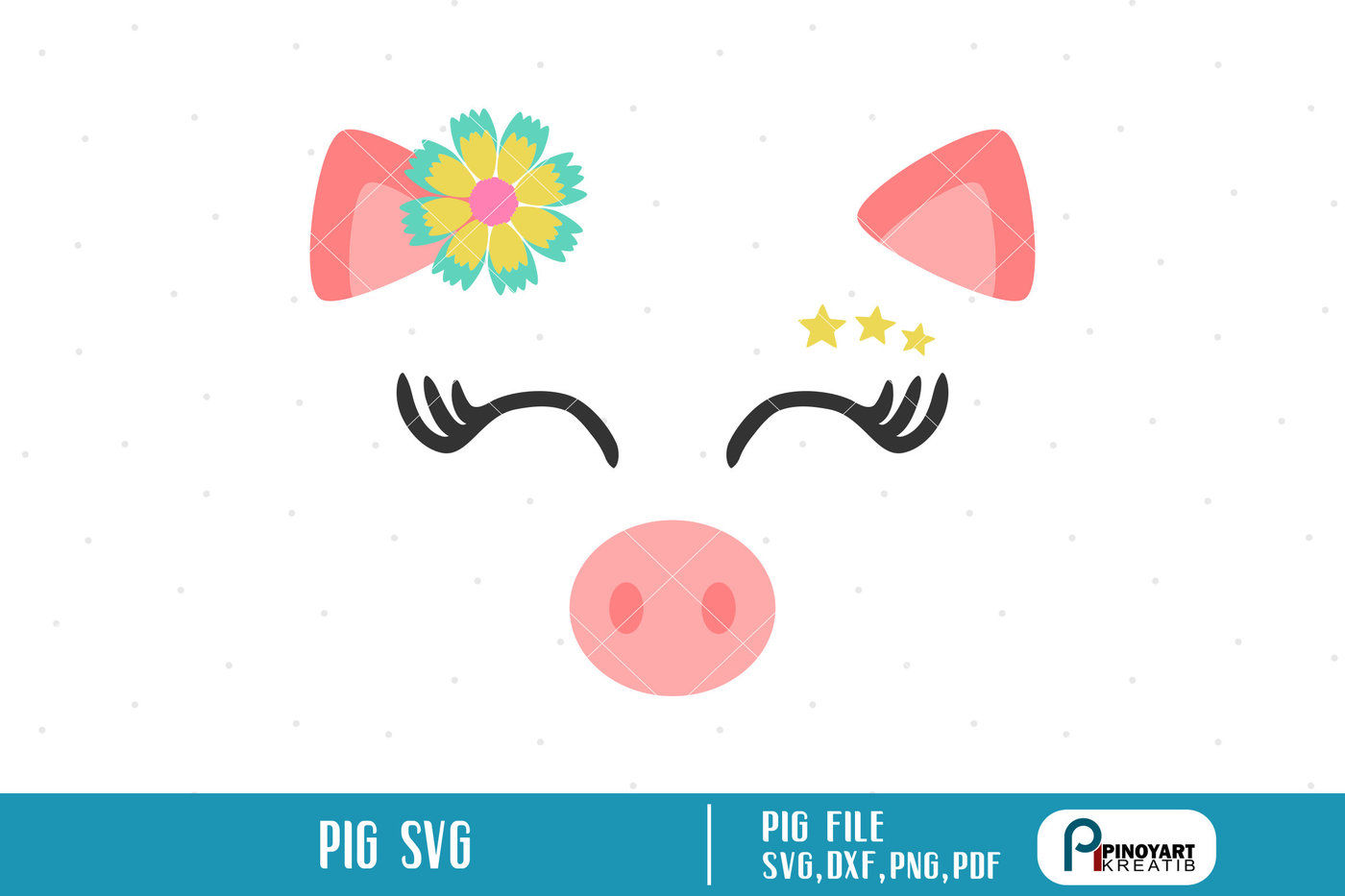 Download Pig Svg Pig Svg File Pig Dxf Pig Clip Art Pig Graphics Piggy Svg File By Pinoyart Thehungryjpeg Com