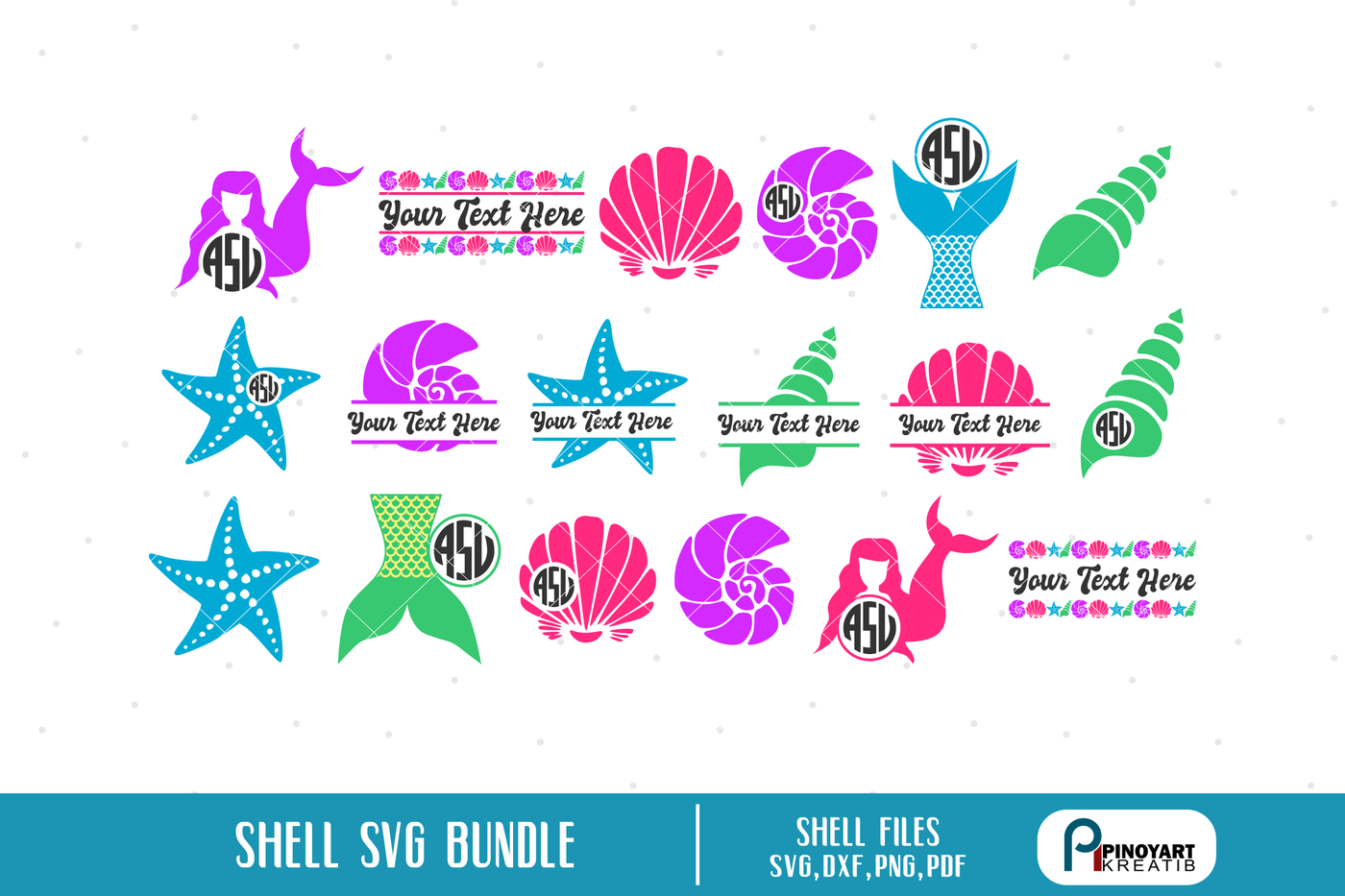 Download Seashell Svg Seashell Dxf Shell Svg Shell Dxf Clam Svg Shell Monogram By Pinoyart Thehungryjpeg Com