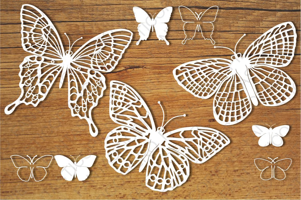 Download Butterflies Set 3 Svg Files For Silhouette Cameo And Cricut By Pierographicsdesign Thehungryjpeg Com