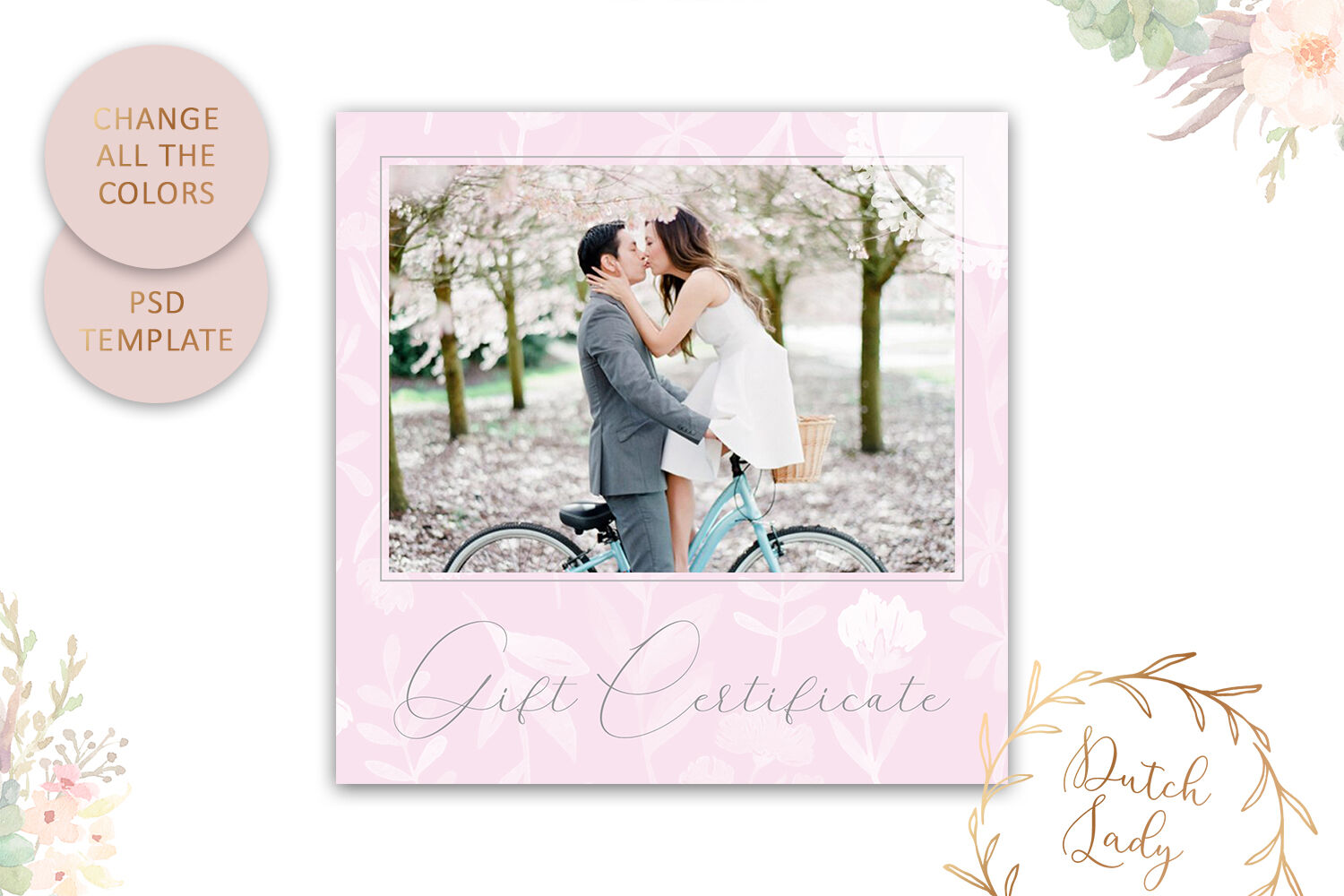 PSD Photo Gift Card Template #46 By The Dutch Lady Designs | TheHungryJPEG