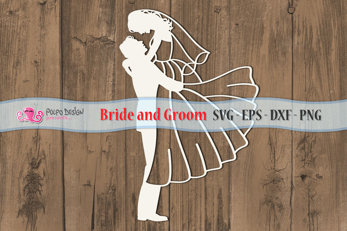 Bride and Groom SVG By Polpo Design | TheHungryJPEG