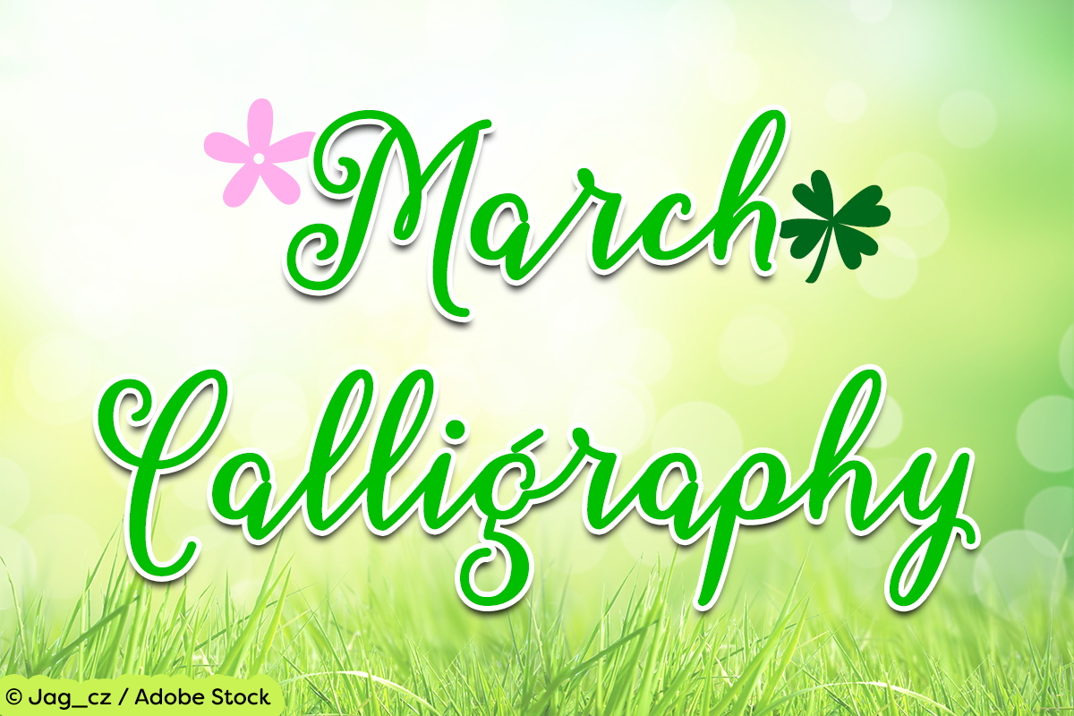 March Calligraphy By Misti S Fonts Thehungryjpeg Com