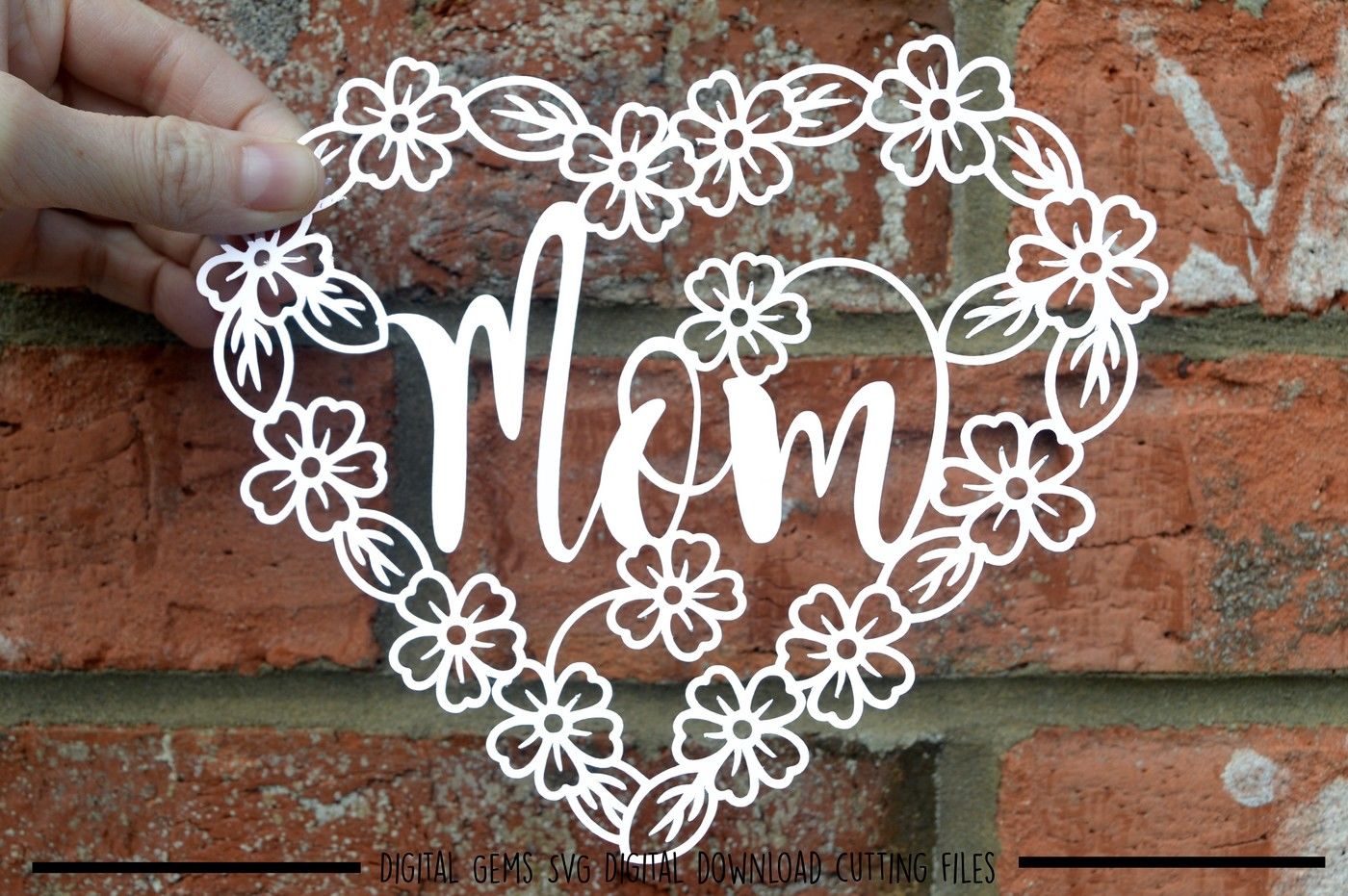 Mom Paper Cut SVG / DXF / EPS Files By Digital Gems ...