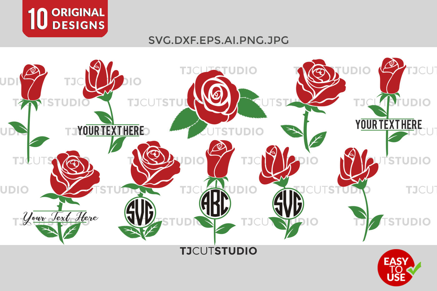 Download Flower Monogram Rose Svg Circle Monogram Rose Monogram Frame Svg By Mstudio Thehungryjpeg Com