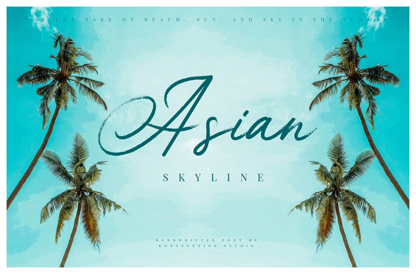 Asian Skyline Casual Summer Font By Konstantine Studio Thehungryjpeg Com