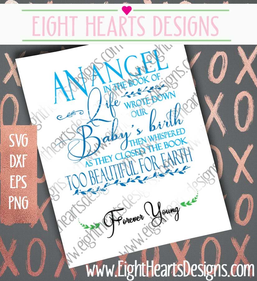 Download Baby Memorial - SVG//PNG//EPS//DXF//JPEG By Eight Hearts ...