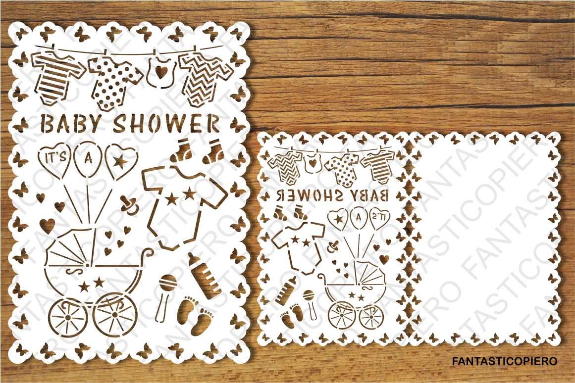 Download Baby Shower card SVG files. By FantasticoPiero | TheHungryJPEG.com