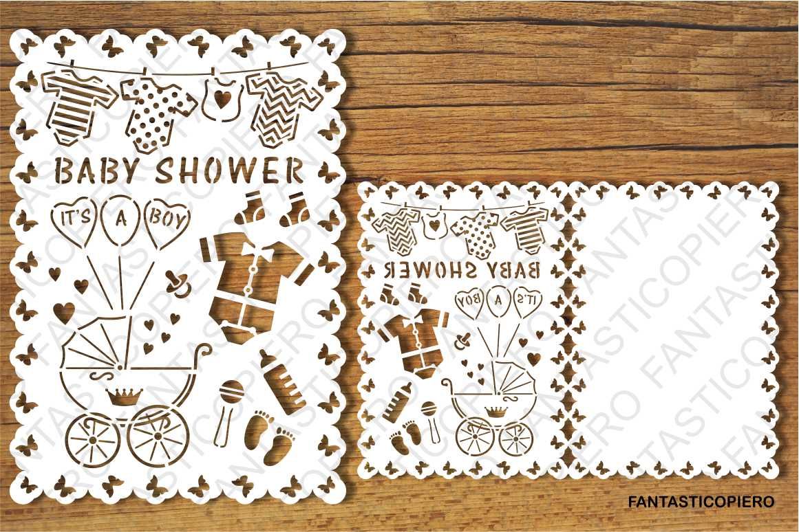 Download Baby Shower Boy Card Svg Files By Pierographicsdesign Thehungryjpeg Com