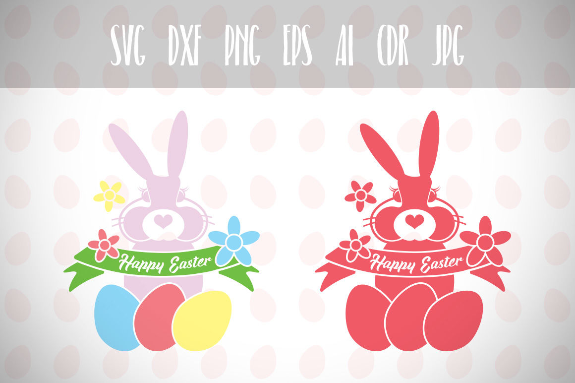 Download Easter Bunny Svg, Happy Easter, Easter Svg, Easter Basket Svg By Dreamer's Designs ...