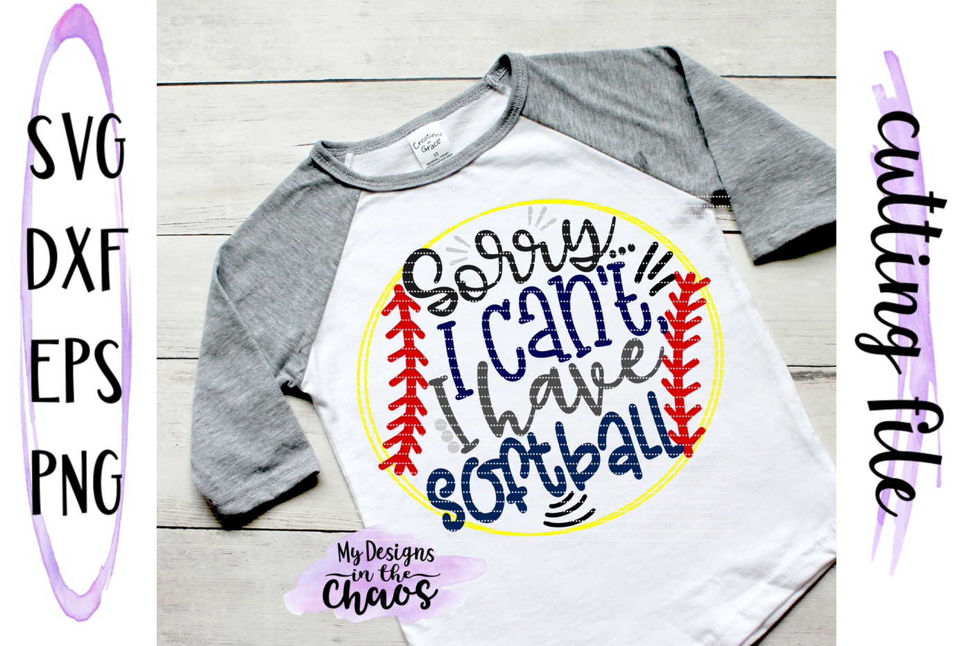 Sorry I can't I have Softball SVG | Silhouette | Cricut | Cutting File
