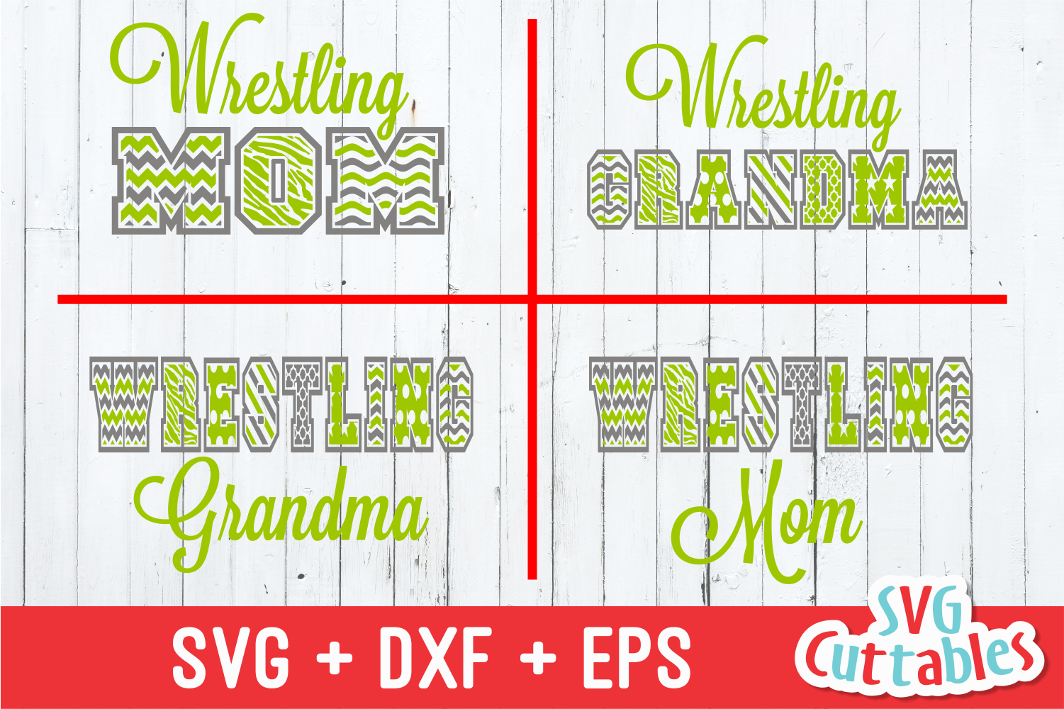 Download Wrestling Mom Grandma Patterned By Svg Cuttables Thehungryjpeg Com