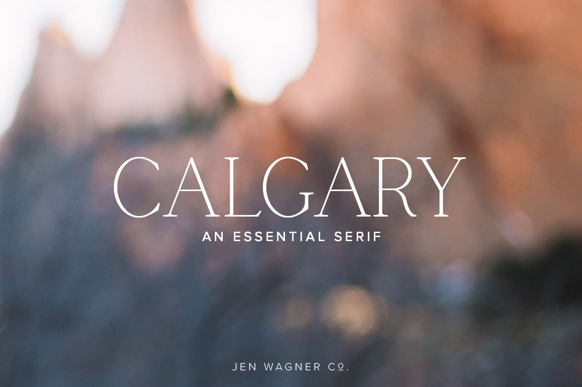 Calgary An Essential Serif By Jenwagnerco Thehungryjpeg Com