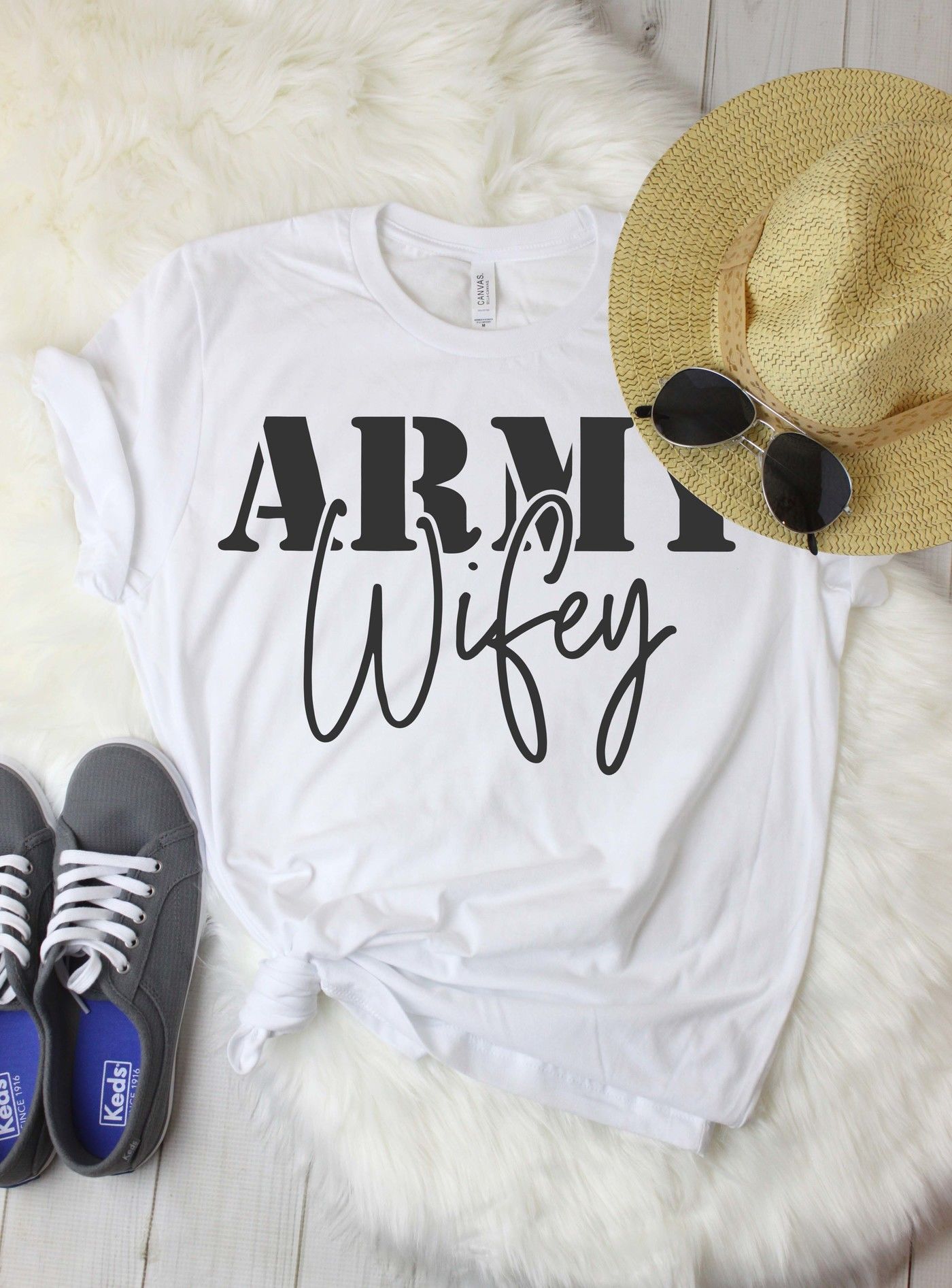 Army Wifey SVG DXF PNG EPS By TheBlackCatPrints | TheHungryJPEG