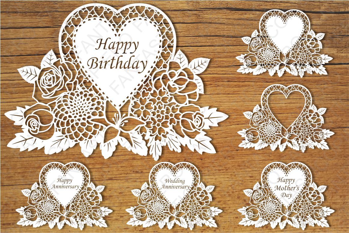 Download Floral Happy Birthday, Wedding Anniversary, Happy Mother Day SVG By FantasticoPiero ...