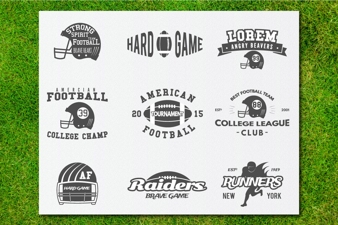 60 American Football Labels Bundle By Jekson Graphics Thehungryjpeg Com