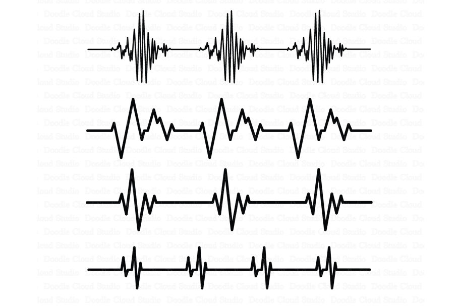 heart beat line, pulse, nurisng free svg file - SVG Heart