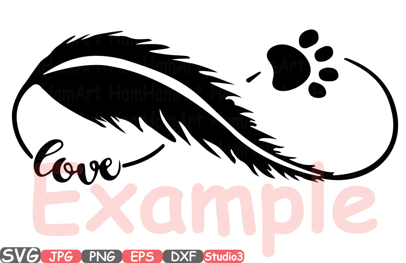 Download Pet Infinity Love Silhouette Svg Heart Valentines Puppy Cat Dog 73sv By Hamhamart Thehungryjpeg Com