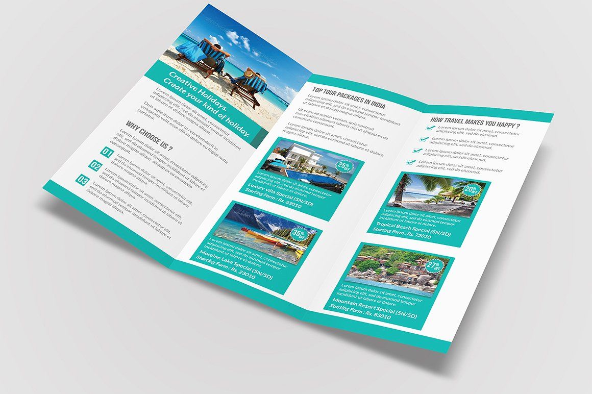 Travel Tri Fold Brochure By BUNTISINGH TheHungryJPEG
