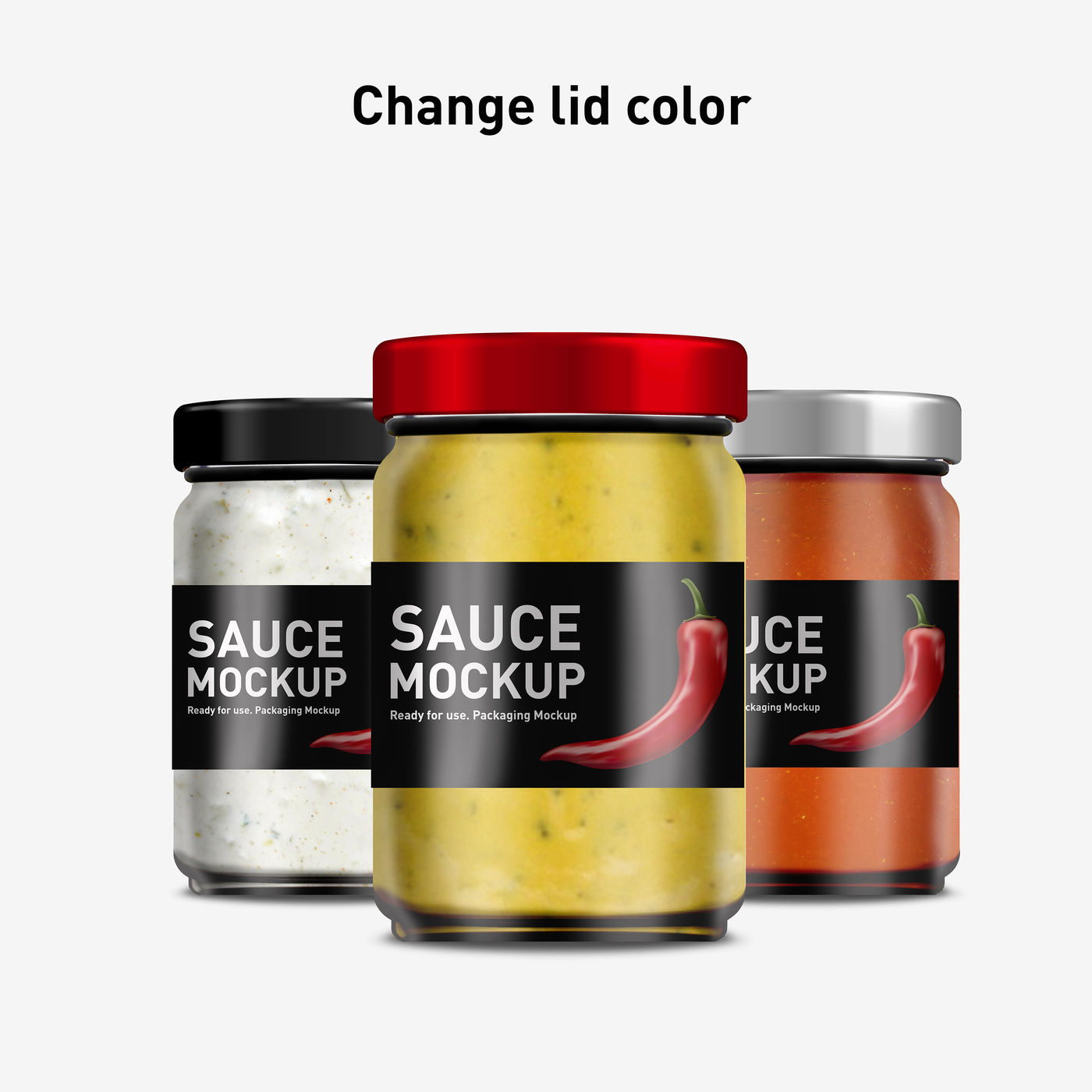 Download Sauce Jar Mockup By Nina Shaw Designer Thehungryjpeg Com