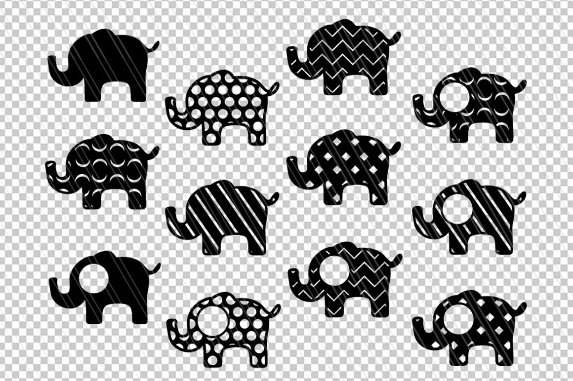 Elephant svg dxf cutting files/ vector By AivosDesigns | TheHungryJPEG.com