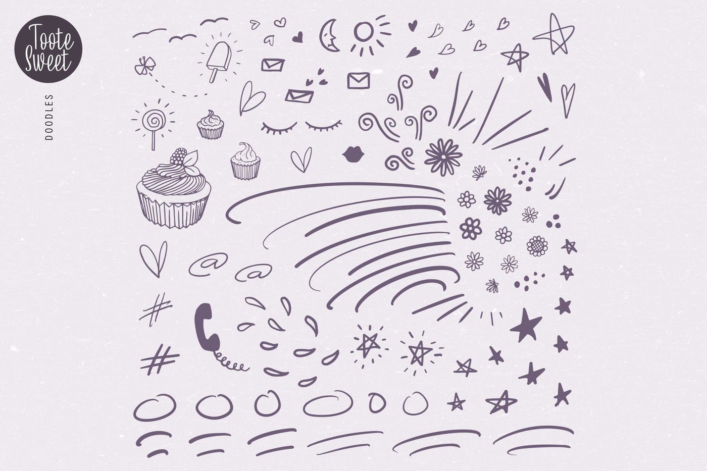Toote Sweet A Condensed Script Extra Doodles By Ayca Atalay Creative Thehungryjpeg Com