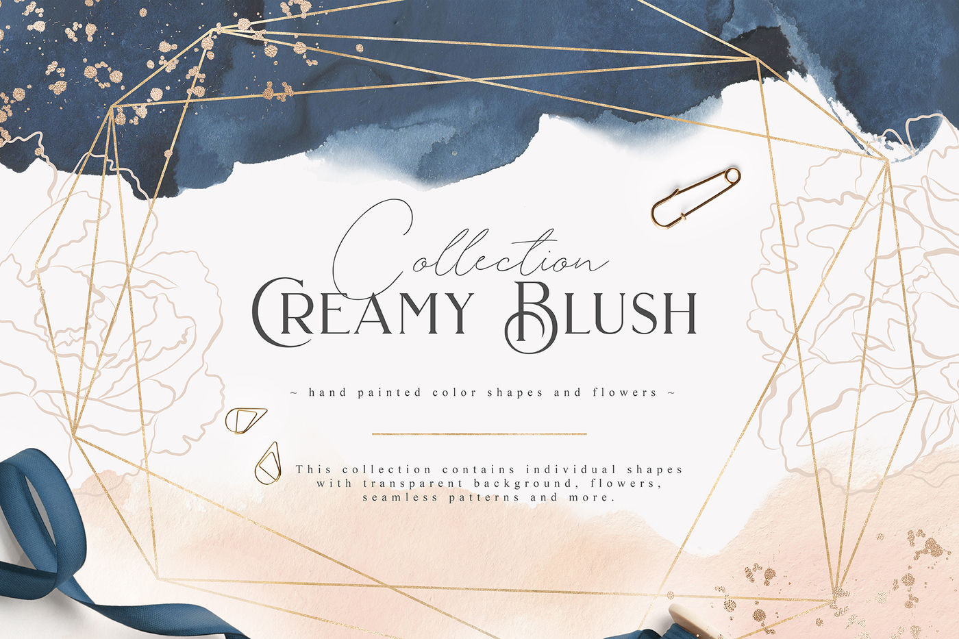 Creamy Blush Collection By Julia Dreams Thehungryjpeg Com