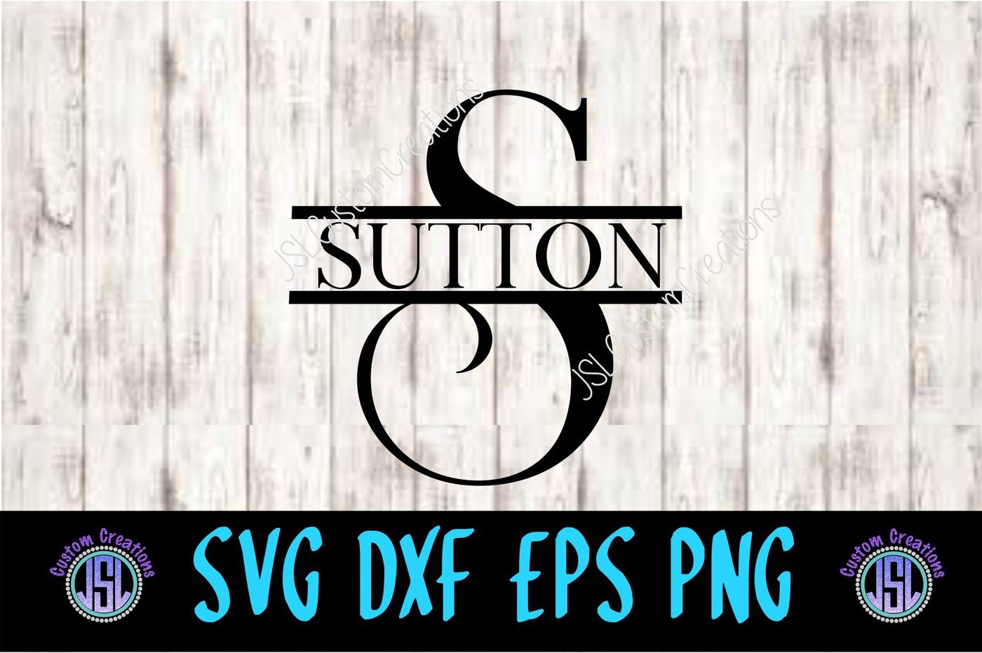 Split Letter Monogram SVG DXF EPS PNG By JSLCustomCreations | TheHungryJPEG.com