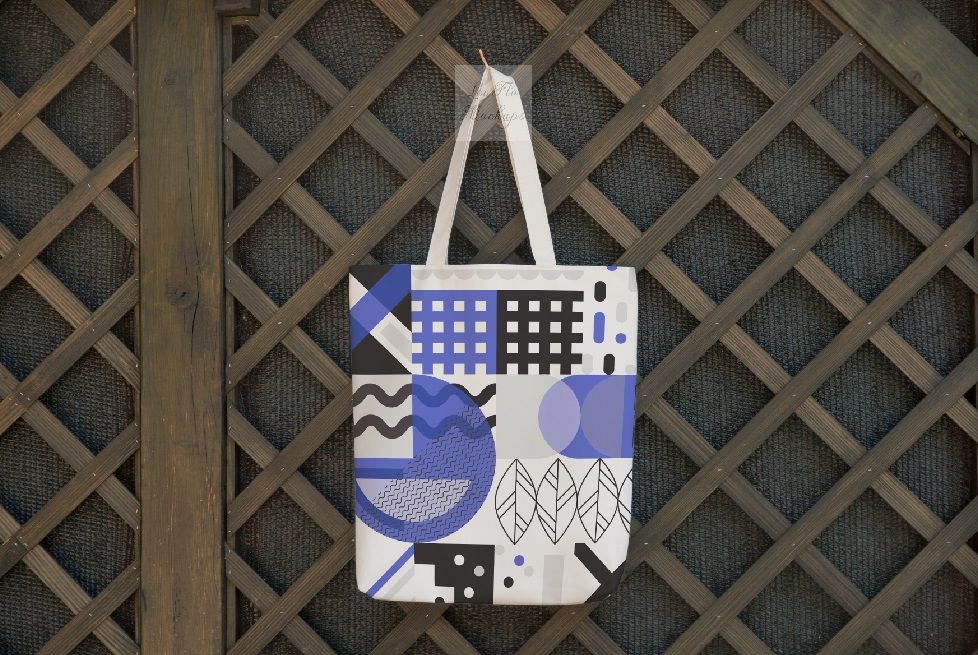 Download Tote bag mockup rustic mock up smart shopping grocery ...