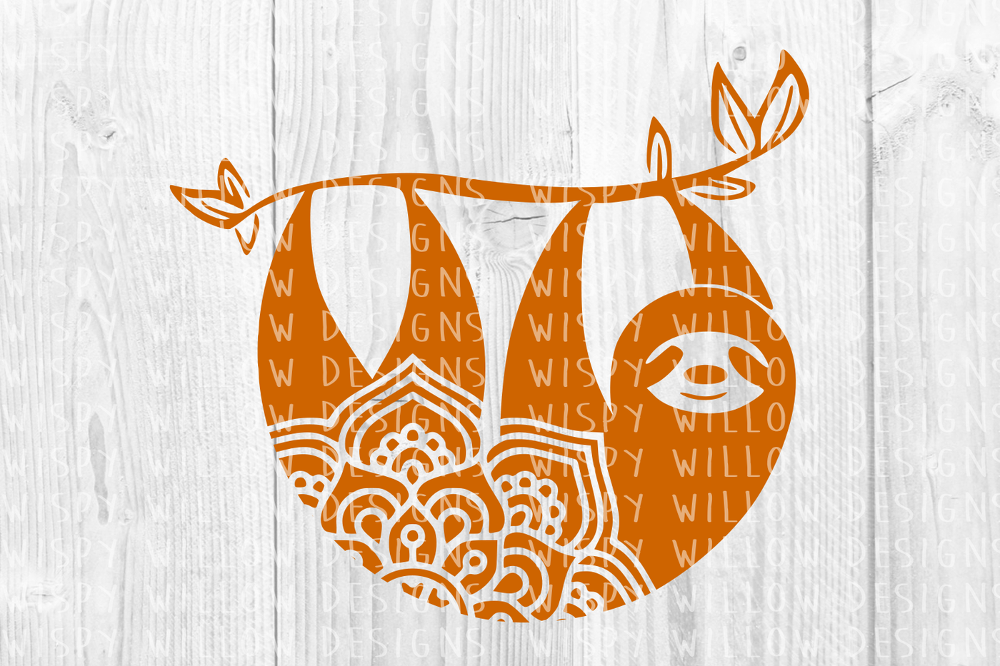 Download Sloth Mandala SVG/DXF/EPS/PNG/JPG/PDF By Wispy Willow Designs | TheHungryJPEG.com