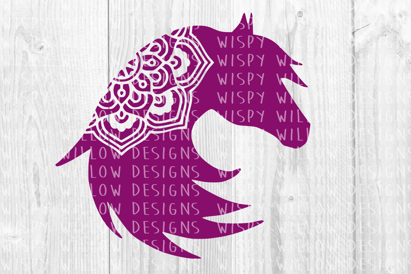 Download Horse Mandala SVG/DXF/EPS/PNG/JPG/PDF By Wispy Willow ...