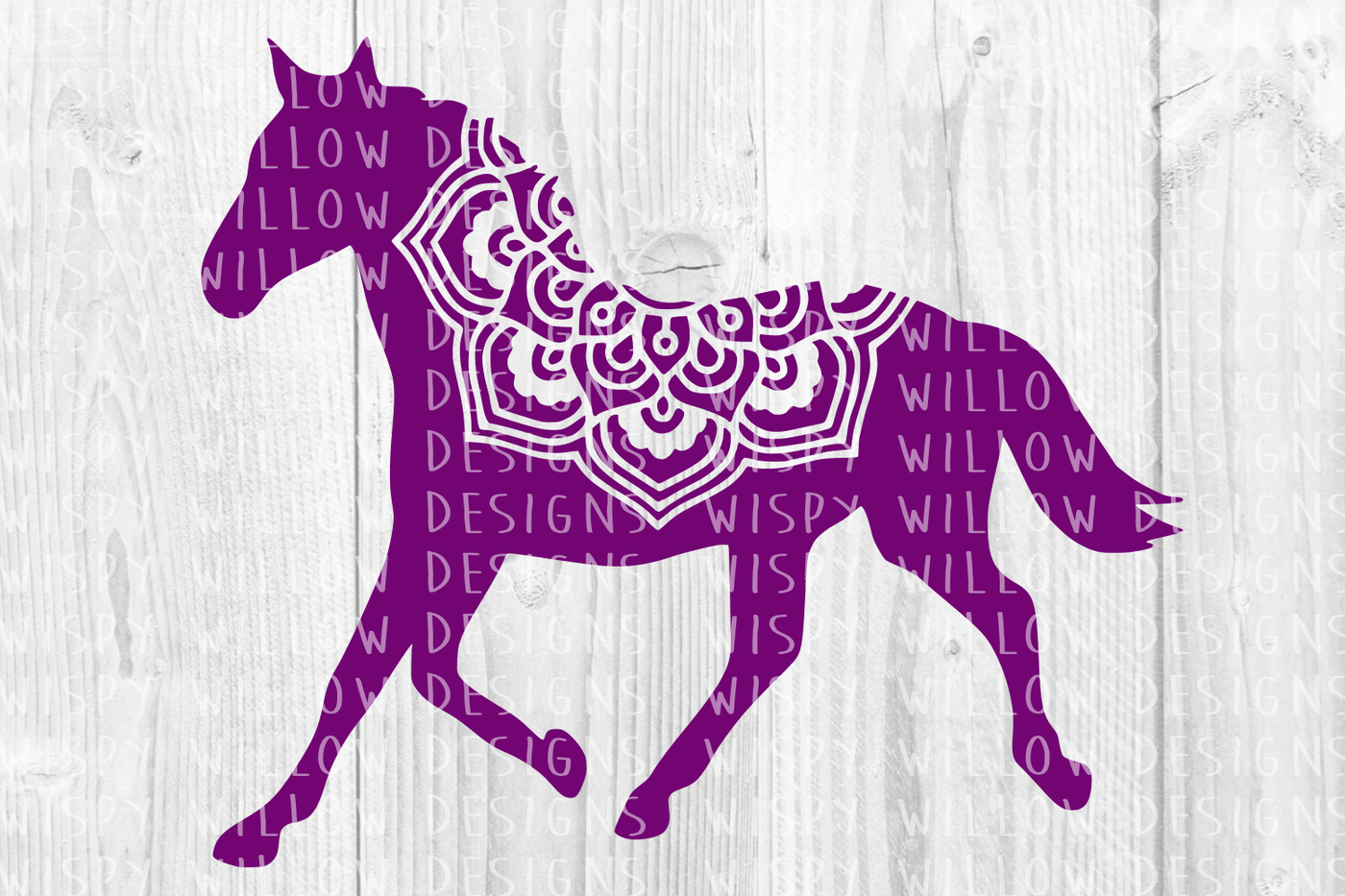 Download Horse Mandala SVG/DXF/EPS/PNG/JPG/PDF By Wispy Willow ...