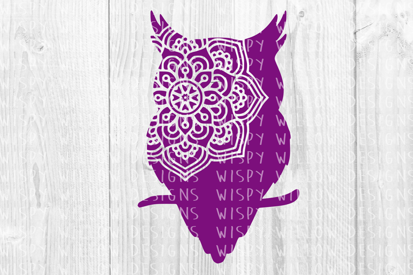 Download Owl Mandala SVG/DXF/EPS/PNG/JPG/PDF By Wispy Willow Designs | TheHungryJPEG.com