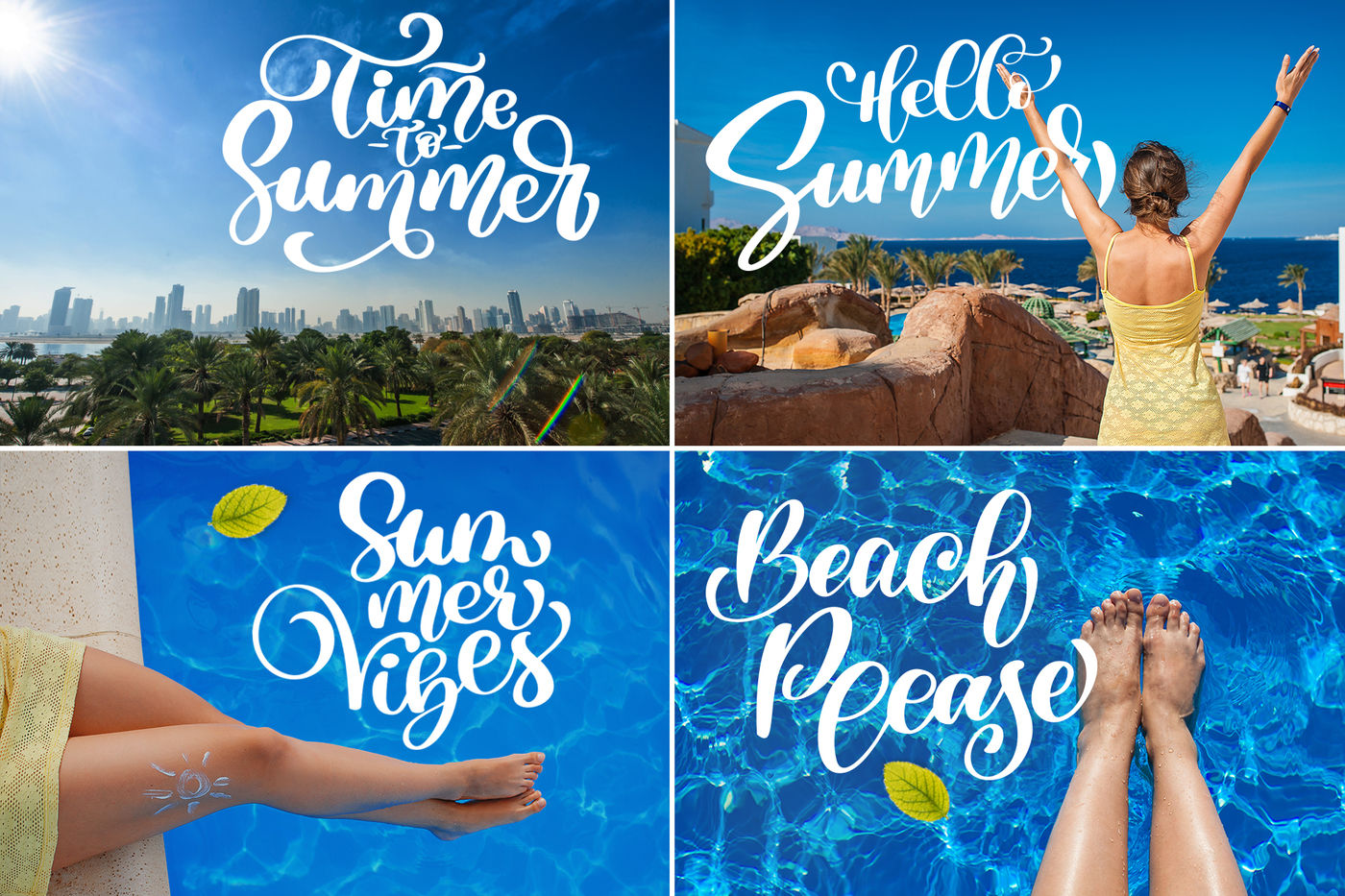 36 Calligraphic Phrases About Summer By Happy Letters Thehungryjpeg Com