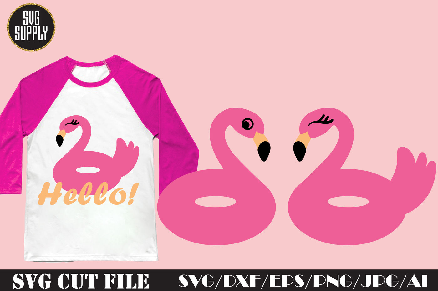 Download Flamingo SVG * Flamingo Buoy SVG Cut File By SVGSUPPLY | TheHungryJPEG.com