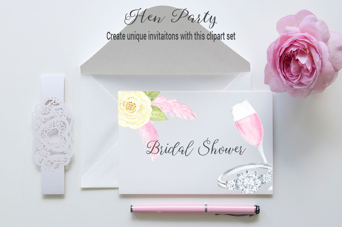 wedding shower clipart for invitations