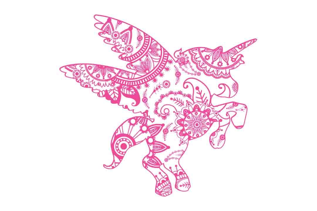 Download Mandala unicorn SVG DXF EPS PNG AI By twelvepapers ...