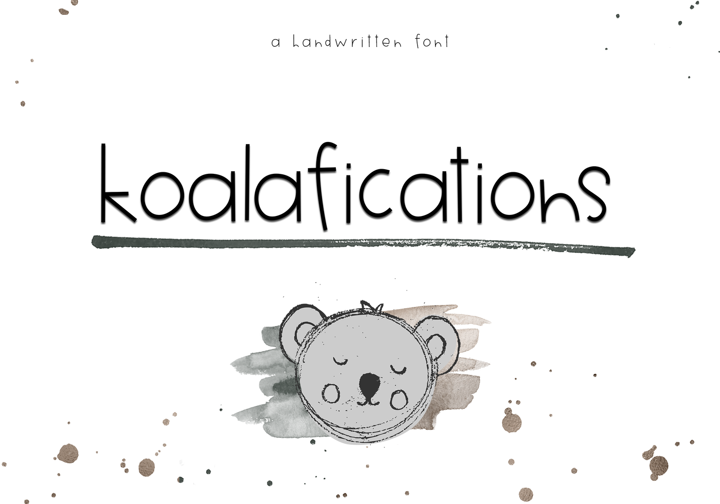 Koalafications A Cute Handwritten Font By Ka Designs Thehungryjpeg Com