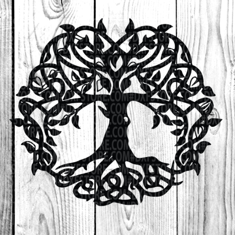 Download Tree Life Of Tree Family Tree Svg Dxf Eps Png For Cricut And Sihlouett By Dxf Store Thehungryjpeg Com