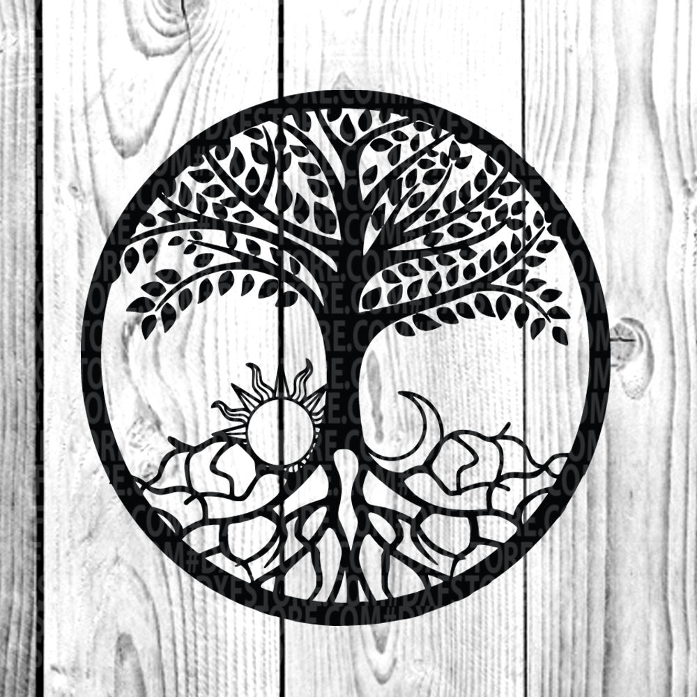 Download Tree,Life of tree,Family tree,SVG DXF EPS PNG for Cricut ...