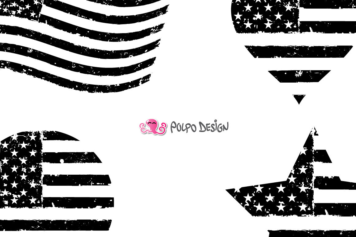 American Flag Svg By Polpo Design Thehungryjpeg