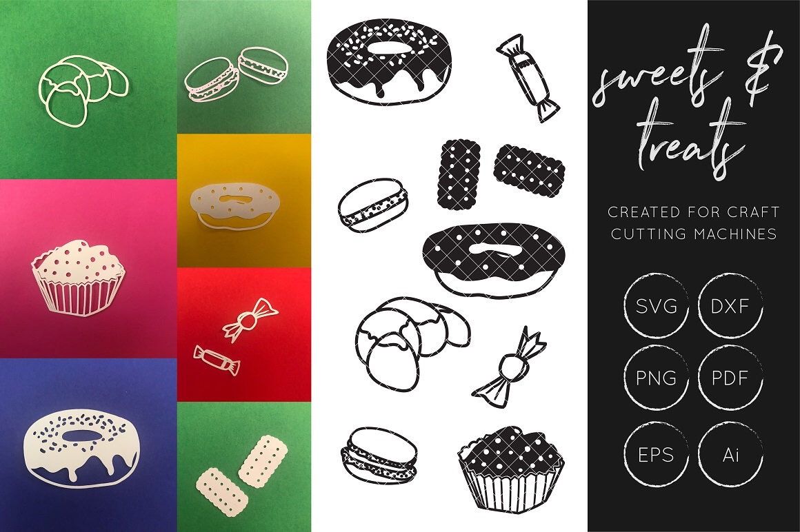 Download Sweet Treats SVG Cut Files - Doughnut SVG By illuztrate ...
