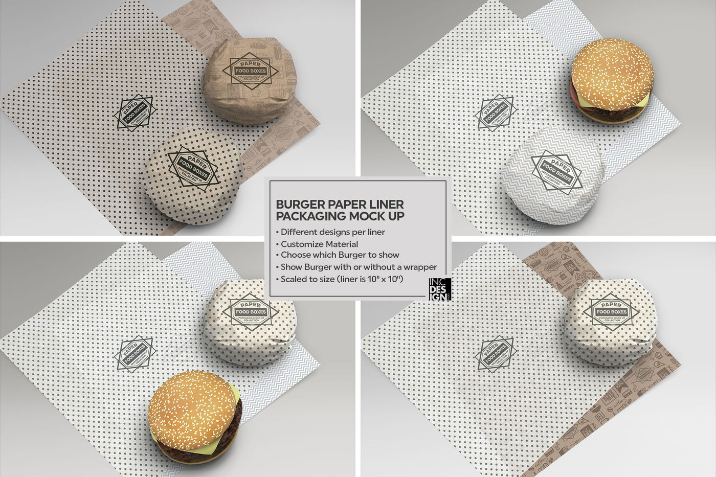 Download Vol 10 Paper Food Box Packaging Mockup Collection By Inc Design Studio Thehungryjpeg Com PSD Mockup Templates