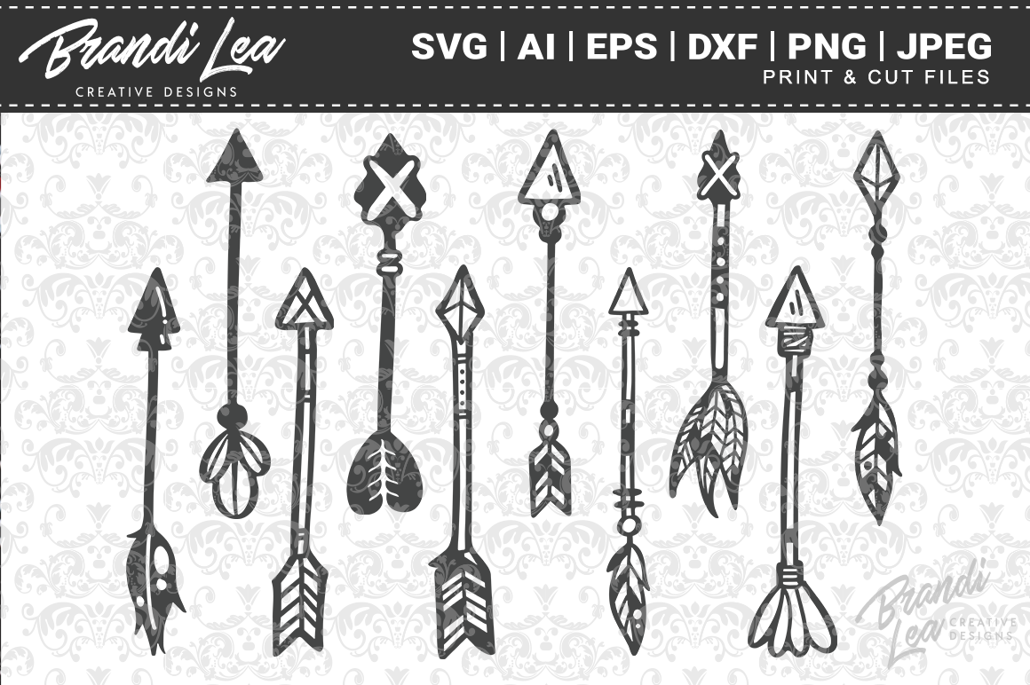 Download Hand Drawn Arrows 10 Set SVG Cut Files By Brandi Lea ...