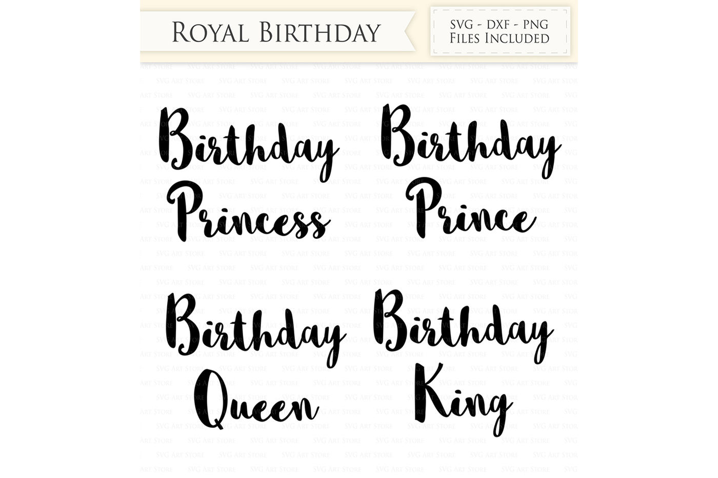 Royal Birthday Svg Files Birthday Princess By Svgartstore Thehungryjpeg Com